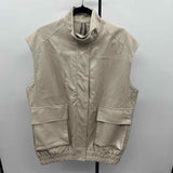 Antropologie Junior's Size M Beige Solid Vest