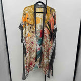Ruggine Women's Size One Size Black Floral Cardigan