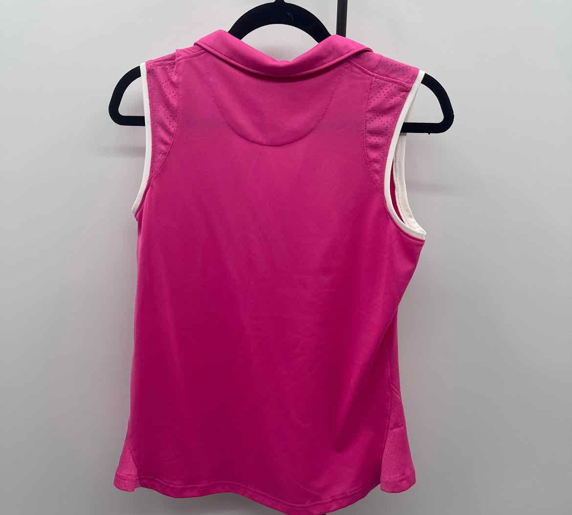Pebble Beach Women's Size L Pink Solid Sleeveless Shirt