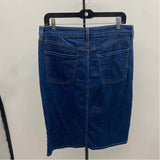 Chico's Women's Size 8 Blue Solid Skirt