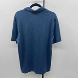 GH Bass & Co Men's Size M Blue Heathered Short Sleeve Shirt