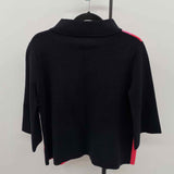 Fate Women's Size S Pink Color Block Sweater