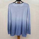 Chico's Women's Size L Baby Blue Solid Sweater