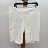 Chico's Women's Size 12 Ivory Solid Shorts