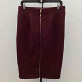 Philosophy Women's Size 8 Wine Solid Skirt