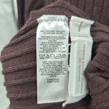 Ann Taylor Women's Size S Brown Ribbed Sweater