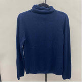 Forte Women's Size L Blue Solid Sweater