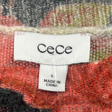 Cece Women's Size L Black Flag Sweater