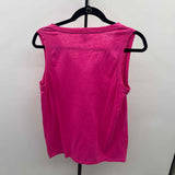 J Crew Women's Size M Pink Solid Sleeveless Shirt