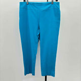 Chico's Women's Size 10 Turquoise Solid Capris