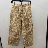 Oat Women's Size 2 Ivory Animal Print Jeans