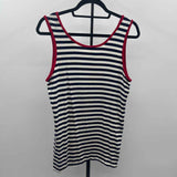 dmbm Women's Size XL Navy Anchor Tank