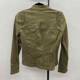 White House Black Market Women's Size 6 Olive Solid Jacket
