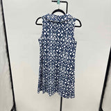 Duffield Lane Women's Size 6 Navy Geometric Dress