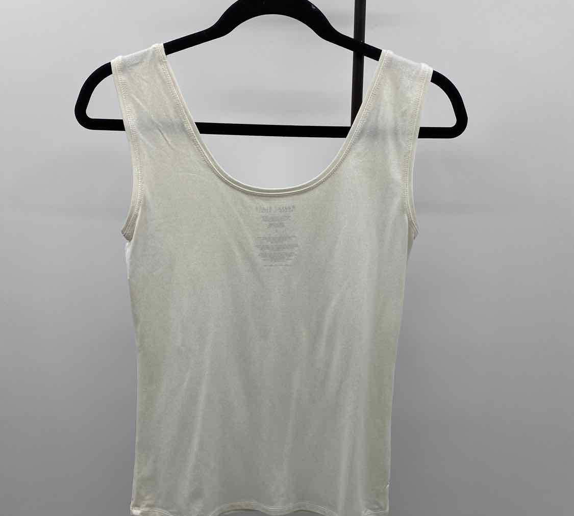 White House Black Market Women's Size S White Shimmer Tank