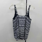 Yonique Women's Size L Black Aztec Swimsuit - Separate
