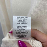 Joseph A. Women's Size L Ivory Solid Sweater