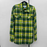 Columbia Men's Size XL Green Plaid Long Sleeve Shirt