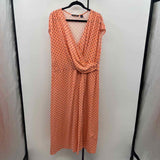 Lands End Women's Size 20W Peach dotted Dress