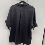 Chico's Women's Size XL Black Solid Short Sleeve Shirt