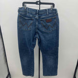 Wrangler Men's Size 34 Blue Solid Jeans