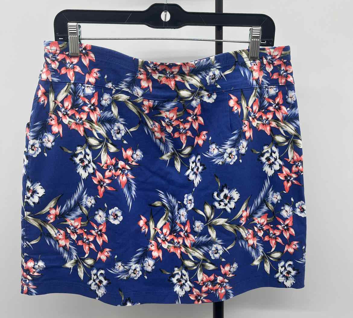 Mario Serrani Women's Size 14 Blue Floral Skirt