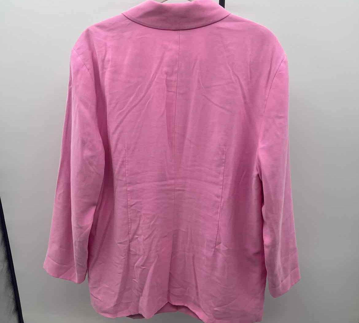 Open Edit Women's Size L Pink Solid Jacket