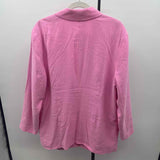 Open Edit Women's Size L Pink Solid Jacket