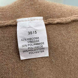 Vivian Shyu Women's Size M Caramel Solid Cardigan