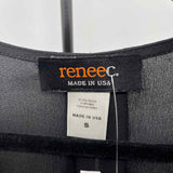 ReneeC. Women's Size S Black Solid Long Sleeve Shirt