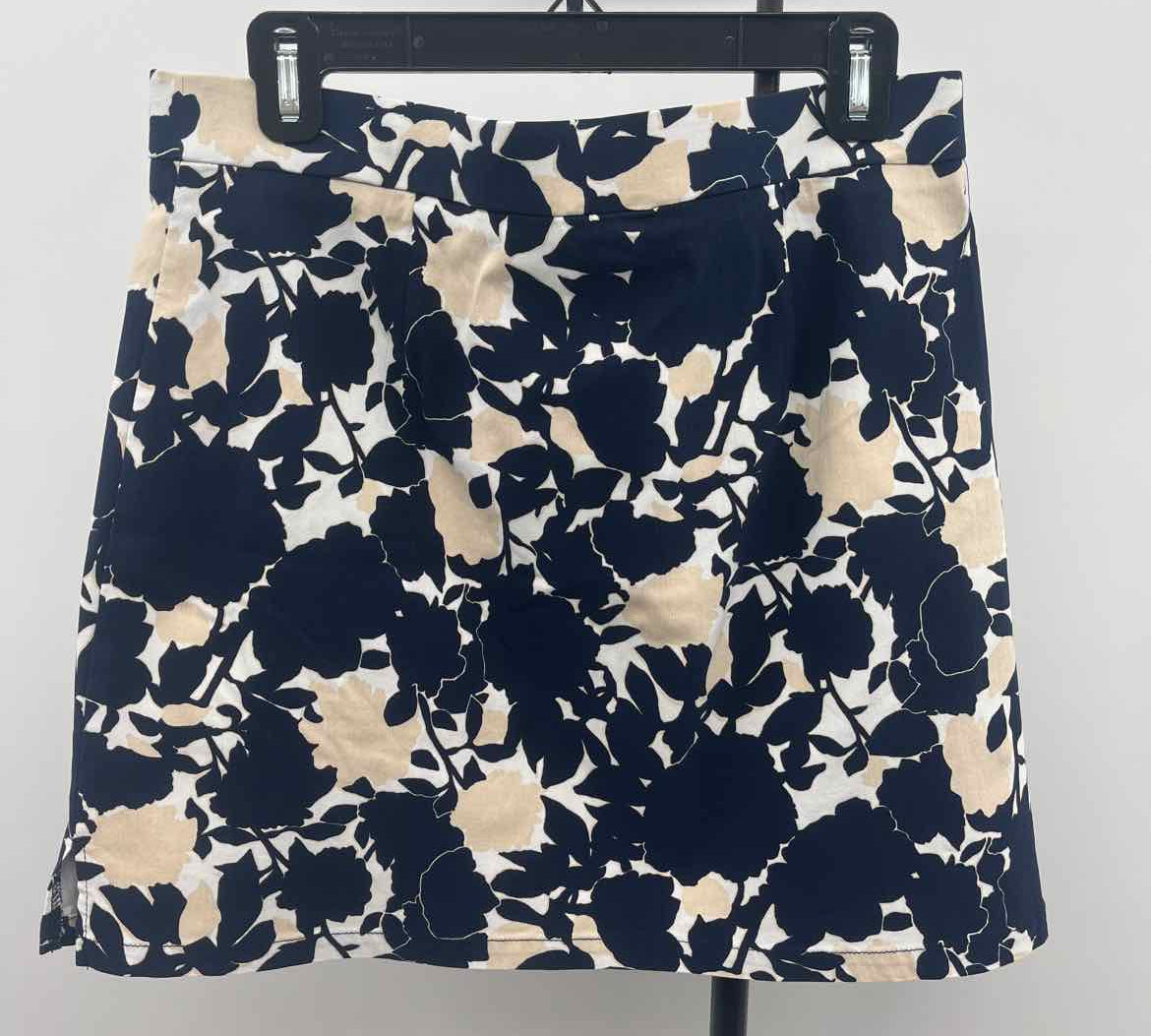 Rafaella Women's Size 14 Navy Floral Skirt