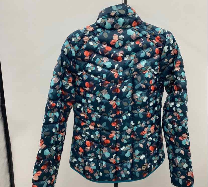 Orage Women's Size S Teal Floral Jacket