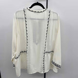 Chico's Women's Size XXL Ivory Embroidered Tunic