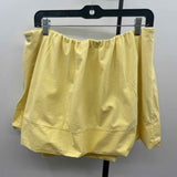 Maeve Women's Size L Yellow Solid Sleeveless Shirt