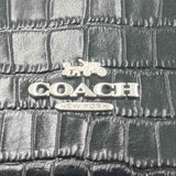 Coach Women's Black Luxe embossed Purse