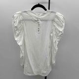 Nation Women's Size M White Solid Long Sleeve Shirt