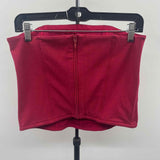 Skin Women's Size 2 Red Solid Sleeveless Shirt