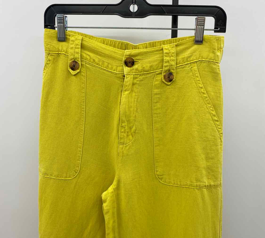Unbranded Women's Size 6 Yellow Solid Pants