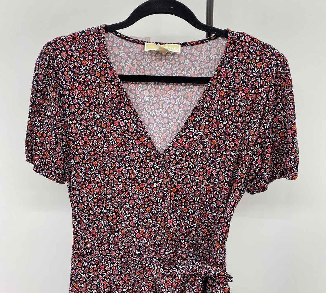 Michael Kors Women's Size 6 Black Floral Dress