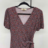 Michael Kors Women's Size 6 Black Floral Dress