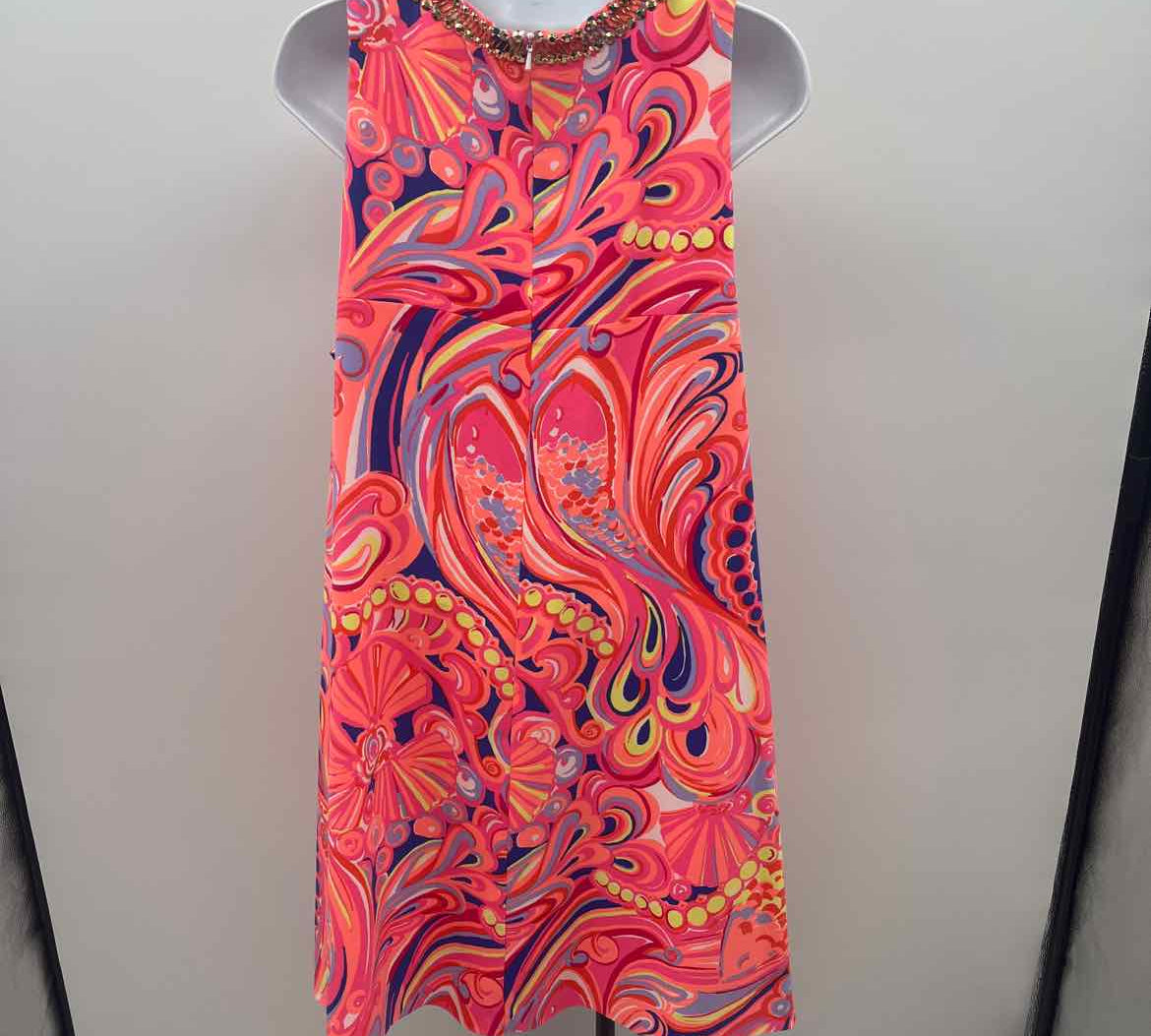 Lilly Pulitzer Women's Size 16 Peach Paisley Dress