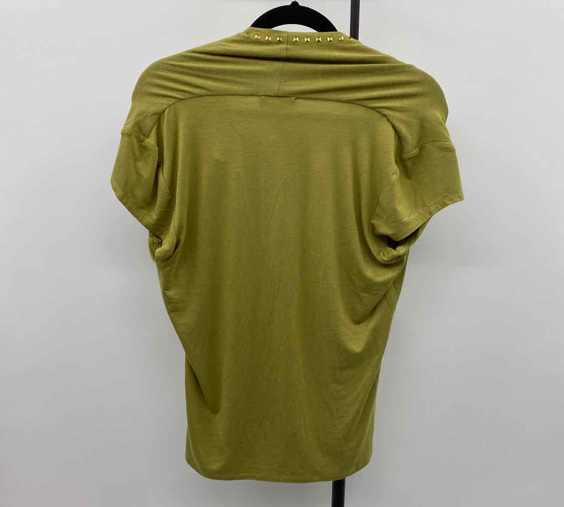 Carmen Women's Size L Olive Studs Short Sleeve Shirt
