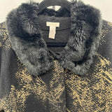 Chico's Women's Size L Black Textured Jacket