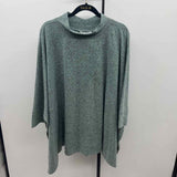 Denim & Co Women's Size 2X Green Heathered Sweater