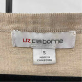 Liz Claiborne Women's Size S Navy Stripe Sweater