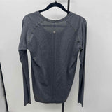 Lululemon Junior's Size M Charcoal Heathered Long Sleeve Shirt