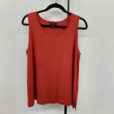 JJill Women's Size L Rust Solid Sleeveless Shirt