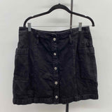TopShop Women's Size 12 Black Solid Skirt