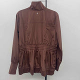 apana Women's Size L Brown Solid Jacket