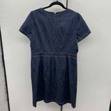 Talbots Women's Size 12P Navy Solid Dress